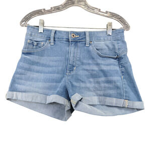 Wax Jeans Butt I Love You Womens Jean Shorts Blue Size Actual 29x2.5 Cuffed